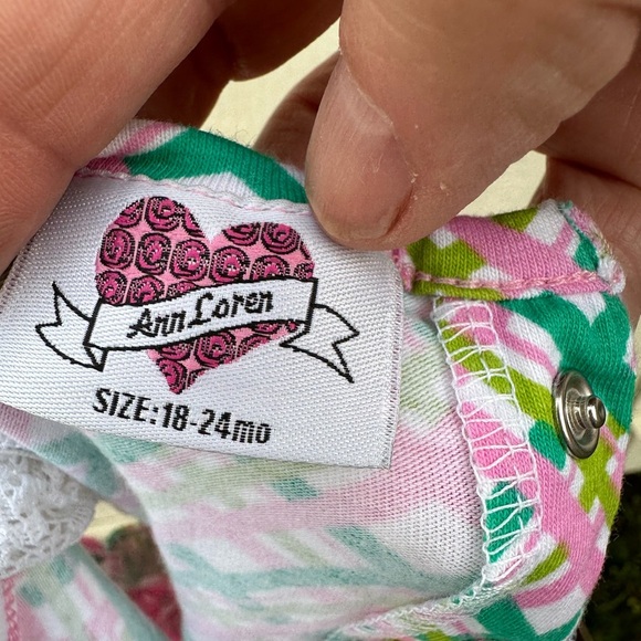 Ann Loren girls toddler one piece pants set size 18-24 months - Picture 4 of 12